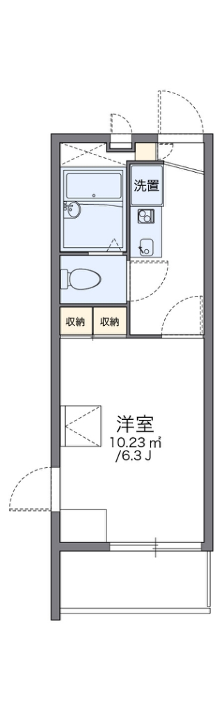レオパレス光が丘 301号室 間取り