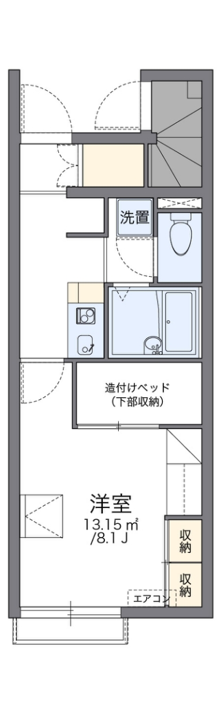 レオパレスリッチＭ 102号室 間取り
