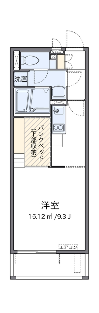 ミランダ光彩ＮＯＲＴＨ 202号室 間取り