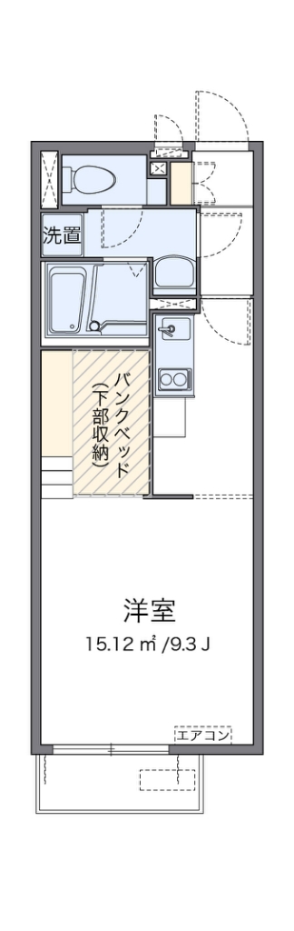 ミランダ光彩ＮＯＲＴＨ 103号室 間取り