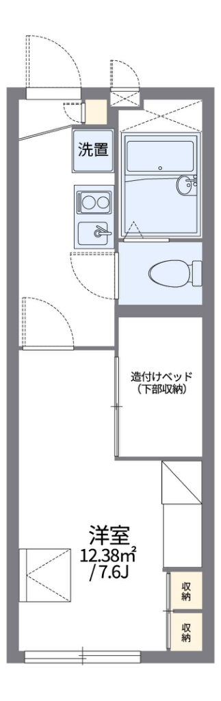 レオパレスフエキ 103号室 間取り