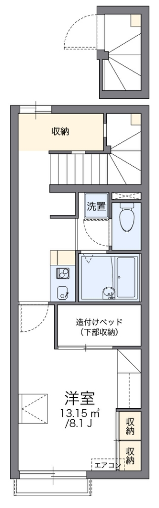 レオパレスリッチＭ 209号室 間取り