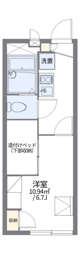 レオパレスイーストピア 208号室 間取り