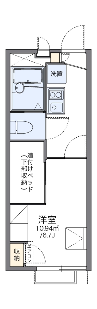 レオパレスシティーストーン 203号室 間取り
