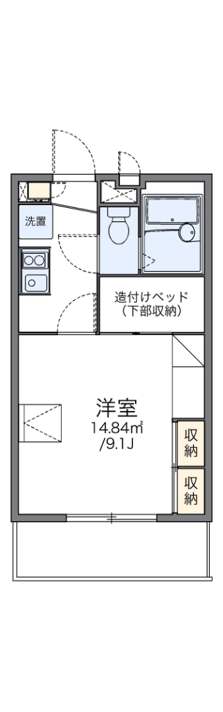 レオパレス大岡壱番館 106号室 間取り