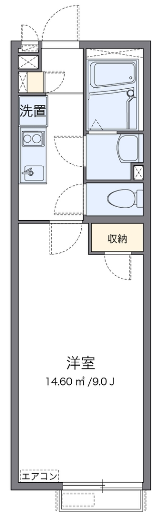 クレイノテラスハウス 205号室 間取り