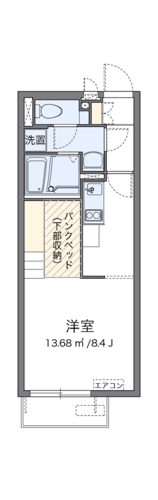 ミランダサンシャインⅡ 205号室 間取り