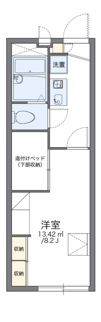レオパレスＵｒｂａｎ　Ｌｉｆｅ 114号室 間取り
