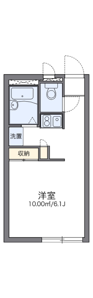 レオパレスサンハイムＡ 107号室 間取り