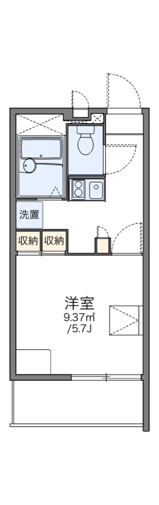 レオパレスレジデンス光丘 201号室 間取り