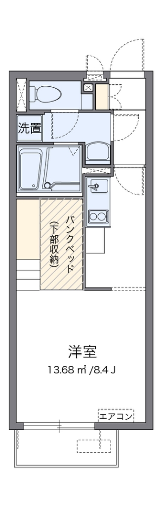 ミランダグリーン　ヒルズ 203号室 間取り