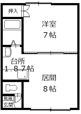 コーポイケダA 間取り