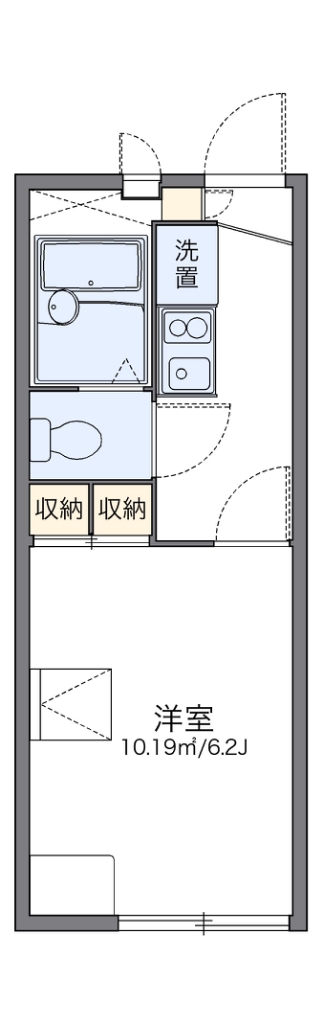 レオパレス上水桜 101号室 間取り