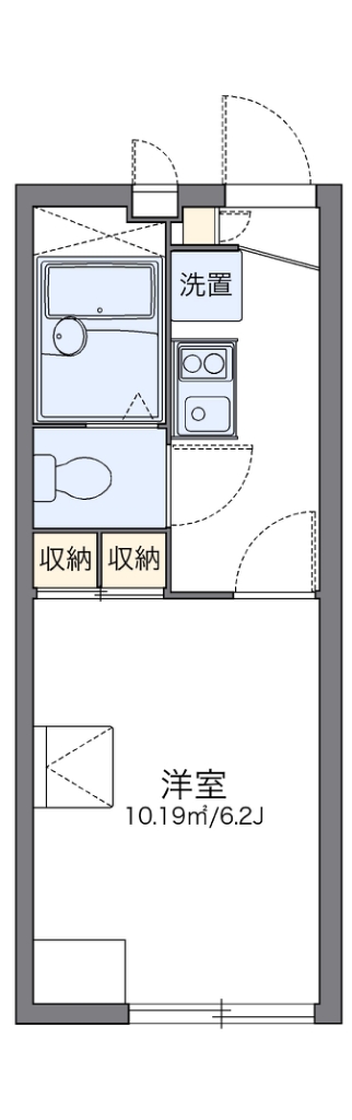レオパレスライズ 210号室 間取り