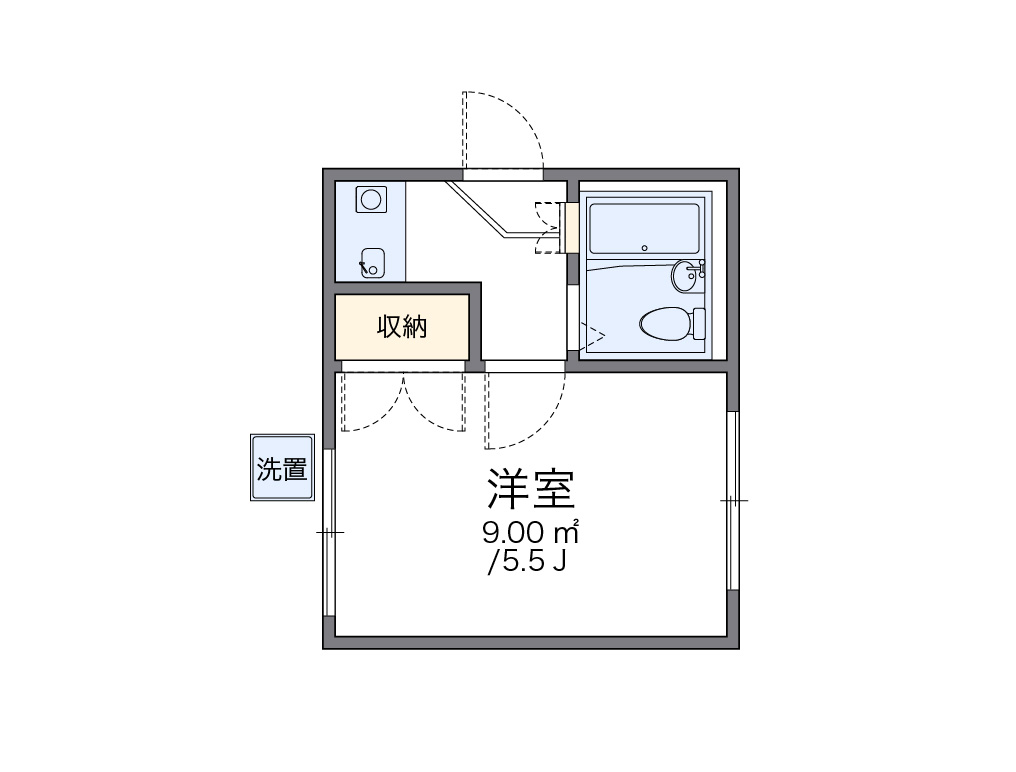 レオパレス竹の塚第１０ 101号室 間取り