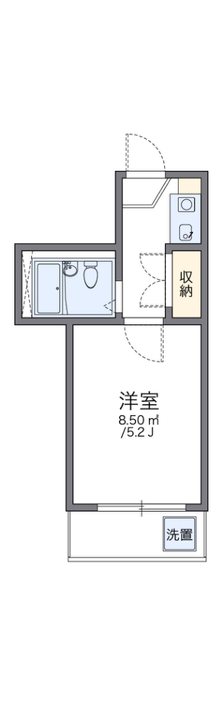 レオパレスＡＳＡＮＯ 203号室 間取り