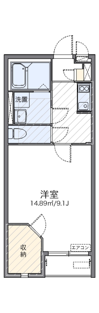 レオネクスト矢シ塚Ｂ 202号室 間取り