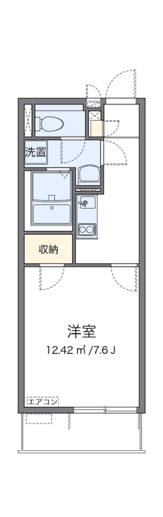 クレイノミオラコート 306号室 間取り