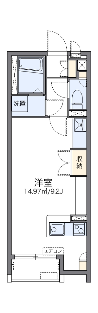 レオネクストシュエットフルール 204号室 間取り