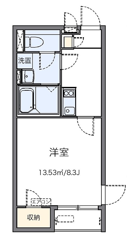ジョイ　アゼリアⅡ 204号室 間取り