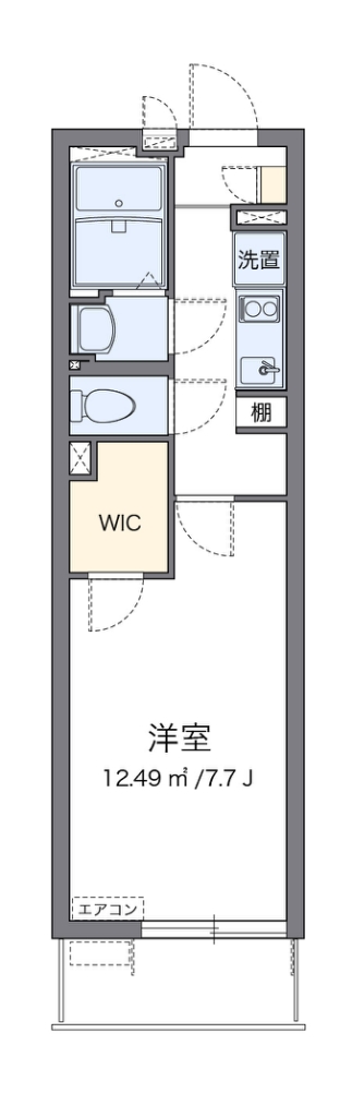 クレイノヴィラージュⅡ 202号室 間取り