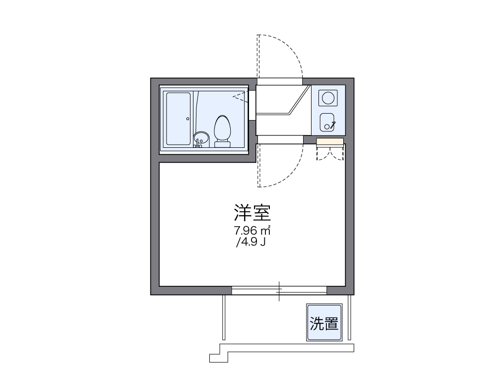 レオパレス白山第２ 203号室 間取り