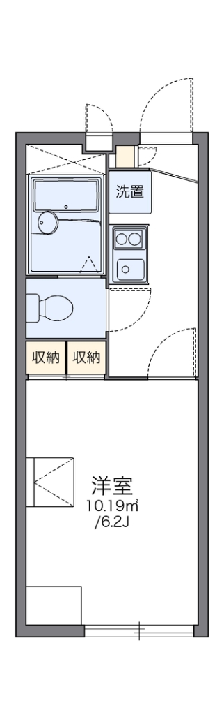 レオパレス湘南茅ヶ崎 206号室 間取り