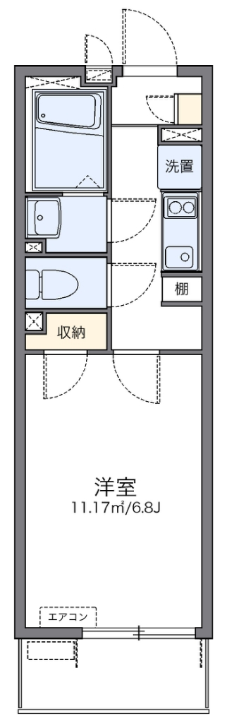 レオネクストカサミラⅡ 303号室 間取り