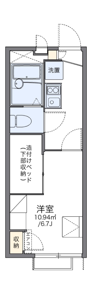 レオパレスシティーストーン 207号室 間取り