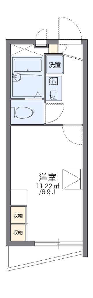 レオパレスアルテ駒沢大学 402号室 間取り