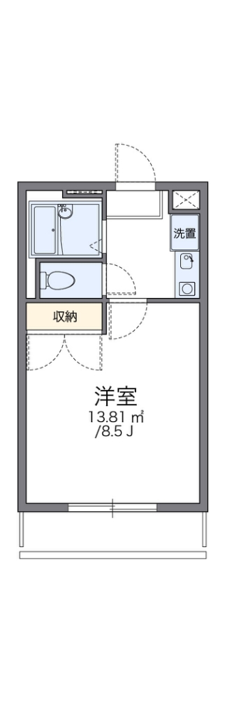 レオパレスＴＡＫＡ 105号室 間取り