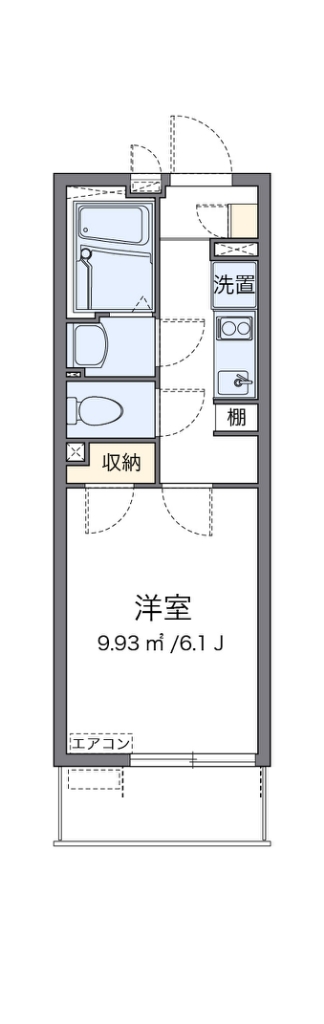 クレイノスペランツァⅠ号館 304号室 間取り