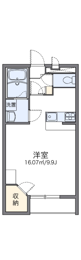 レオパレス双柳１番館 206号室 間取り