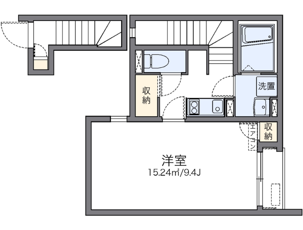 レオネクストドムス 201号室 間取り