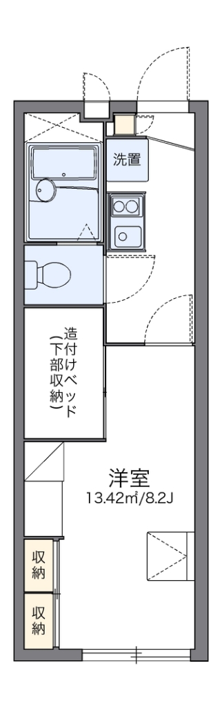 レオパレスソレイユ 207号室 間取り