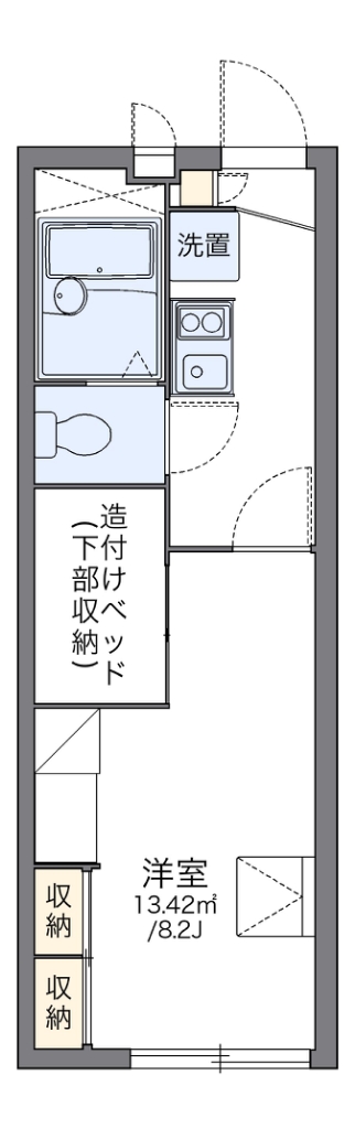 レオパレスソレイユ 205号室 間取り