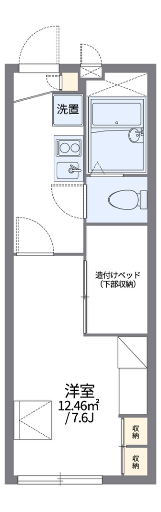 レオパレスフエキ 106号室 間取り