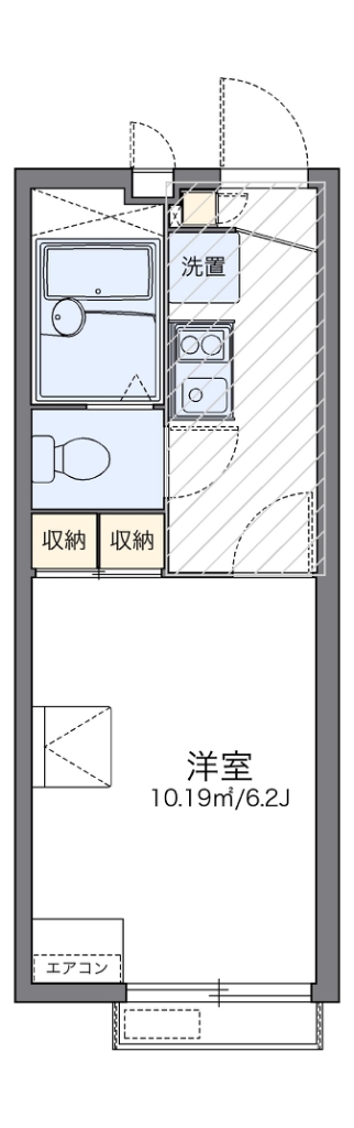 レオパレスグレイスＳＨＩＮＯⅡ 207号室 間取り
