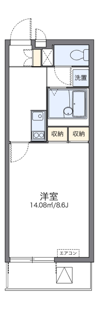 レオネクスト湘南山手館Ｃ 309号室 間取り