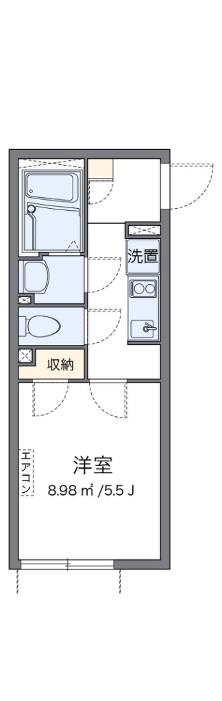 クレイノボヌールⅡ 203号室 間取り