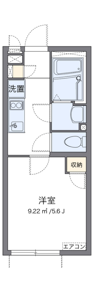 クレイノ桜が丘 205号室 間取り