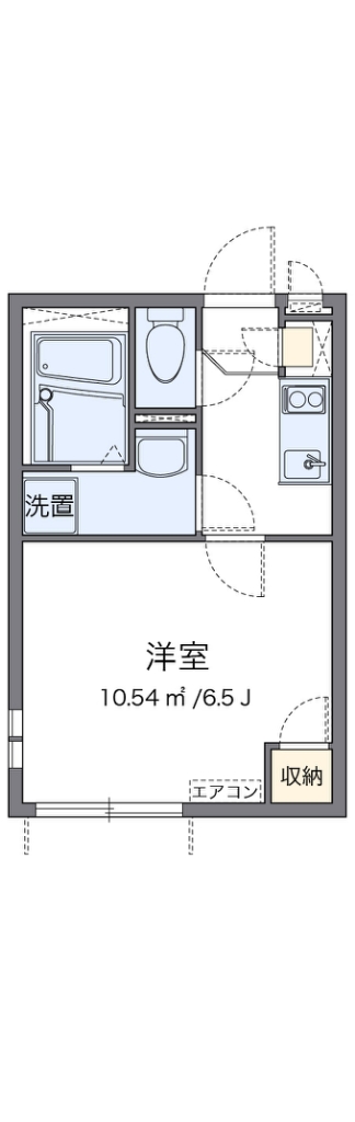 クレイノ和 201号室 間取り