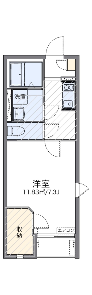 レオネクスト相棒 201号室 間取り
