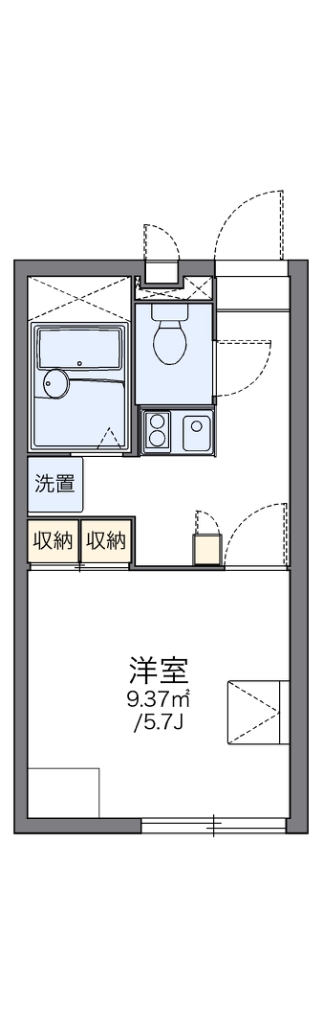 レオパレスエル　ヴェローナ 214号室 間取り