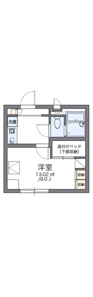 レオパレスルート４セイジィ 102号室 間取り