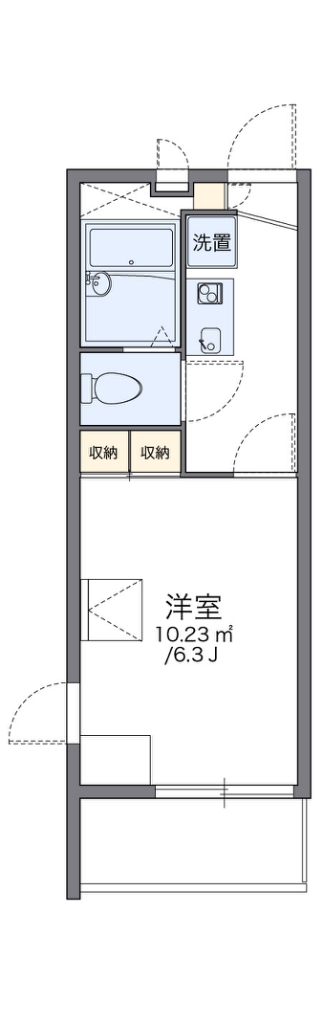 レオパレス横濱ヴィラ 401号室 間取り