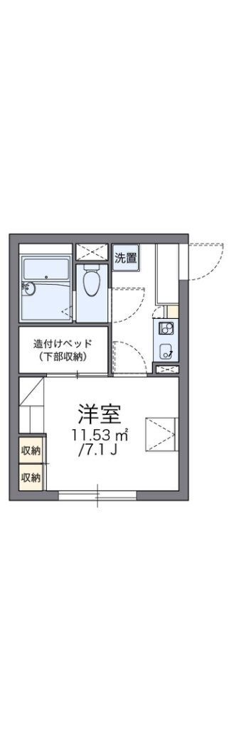 レオパレスプロスペラーレ 104号室 間取り