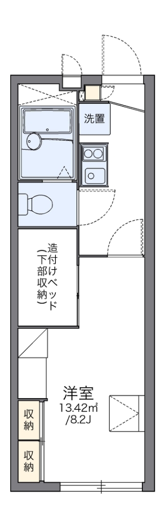 レオパレスドリーミー湘南Ⅲ 102号室 間取り