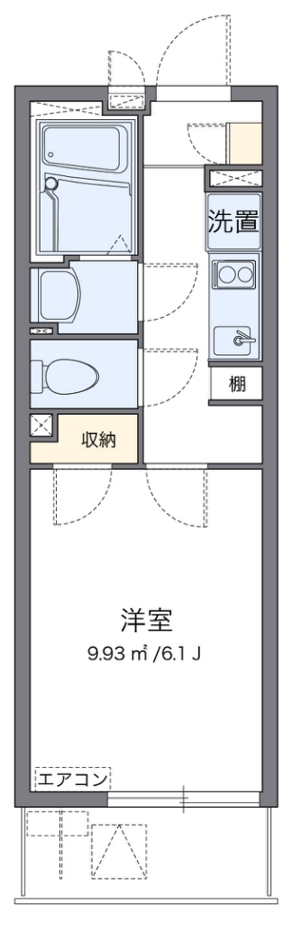 クレイノ与野本町 102号室 間取り