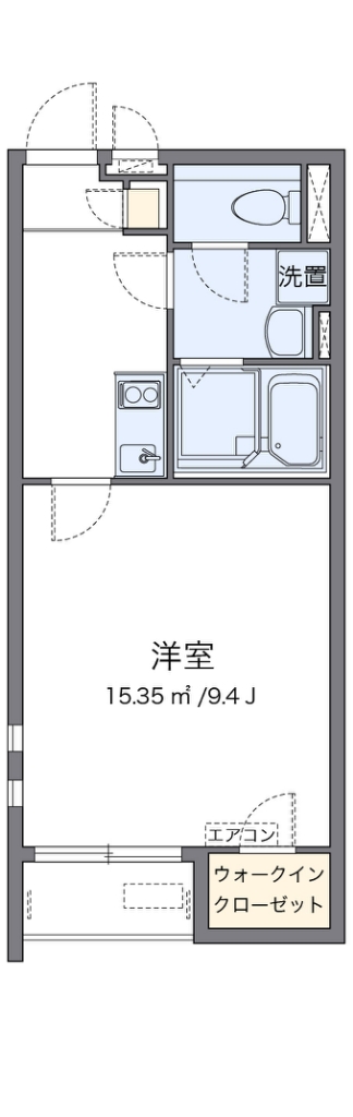 クレイノマルシェ 101号室 間取り